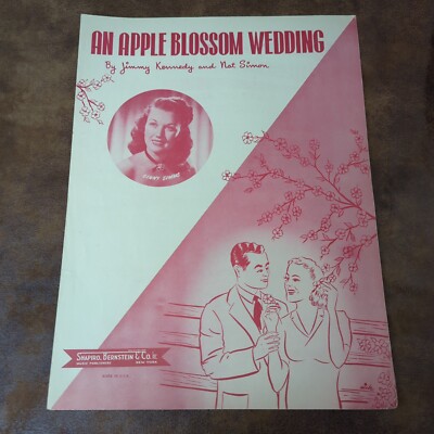 An Apple Blossom Wedding by Kennedy Simon (Vintage Sheet Music 1947 Shapiro)