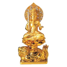 Thousand Armed Avalokiteshwara (Senju Kan-non) Japanese Alloy Statue with Box 