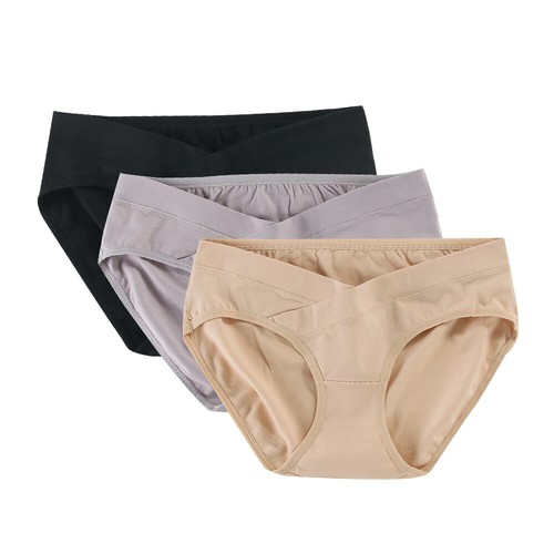 3PCS Maternity Panties Cotton Low-waist Intimate Pregnant Mum Underwear Brief - Picture 12 of 18