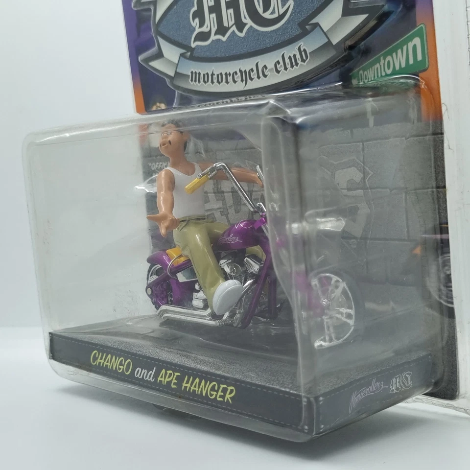 JADA TOYS HOMIE ROLLERZ MC MOTORCYCLE CLUB CHANGO and APE HANGER PURPLE 1:24 - Image 4 of 4