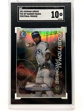 2021 Bowman Chrome Positional Promise #WF Wander Franco SGC 10 Gem Mint