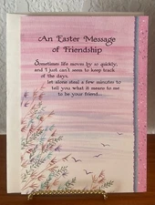 Vintage Blue Mountain Arts Greeting Card "An Easter Message Of Friendship"