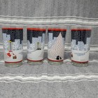 Vintge Epoch Noritake 'Twas the Night Before Christmas Beverage Glass Set of 4