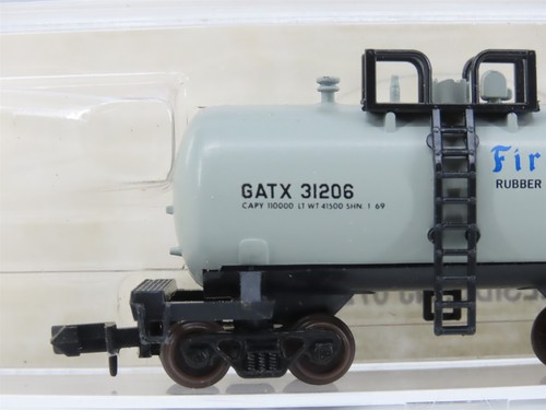 N Scale Atlas 3239 GATX Firestone "Beer Can" Tank Car #31206 - Picture 2 of 5