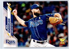NICK ANDERSON 2020 Topps Update Series Two RC Tampa Bay Rays Baseball Card #500