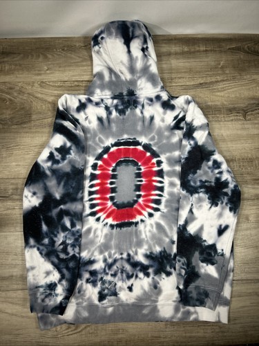 Ohio State Buckeyes Colortone Tye Dye Hoodie Gr. XL Fleece sehr guter Zustand siehe Bilder Maße - Bild 7 von 8