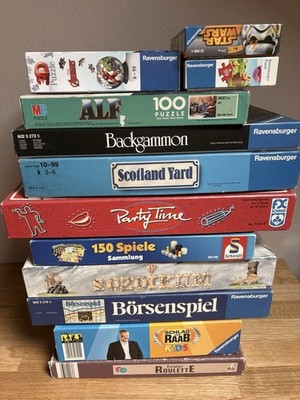 12 Brettspiele Ersatzteile Konvolut Ravensburger MB Schmidt Hasbro unvollständig