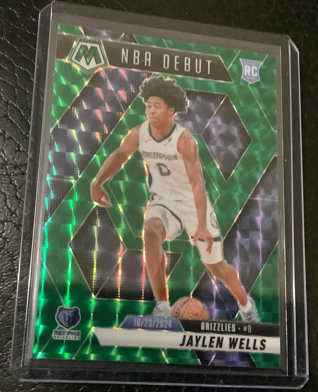 2024-25 Panini Mosaic - NBA Debut Jaylen Wells #260 Green Mosaic Prizm (RC) 🍀