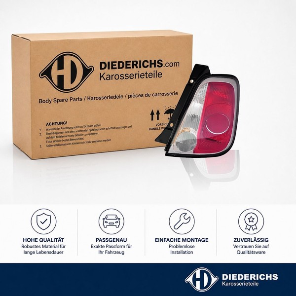 Heckleuchte Rechts Diederichs 3405092 Passend FÜR Fiat RÜCkleuchte Hecklicht-image