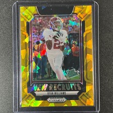 2025 Panini Prizm Draft Picks - New Recruits Ryan Williams #23 Gold Ice Prizm