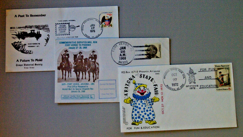 USPS Stamps/Envelopes .. Arizona Cachet .. 1968,1972,1976 .. Mail Dispatch, etc.