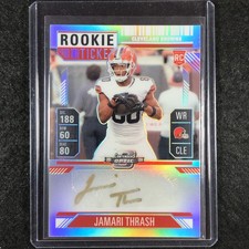 2024 Contenders Optic Football JAMARI THRASH Rookie Ticket Auto Silver #149