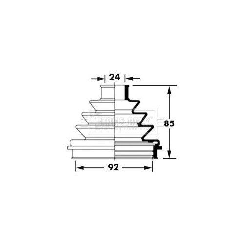 BORG & BECK Bellow Kit, drive shaft BCB2373