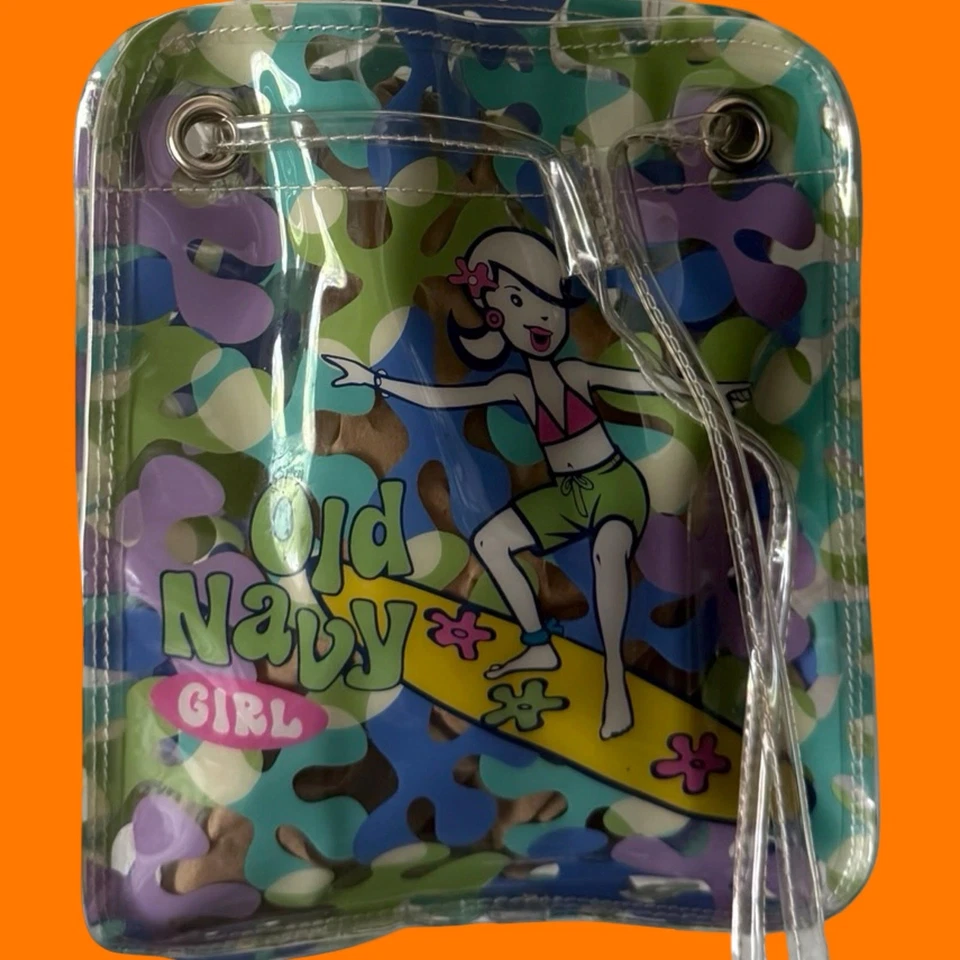 90's 00's vintage kawaii floral pvc mini backpack travel bag y2k festival - Image 4 of 4