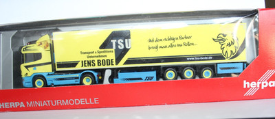 Scania R HL Kühlkoffer-Sattelzug Jens Bode      Herpa 1:87 307758