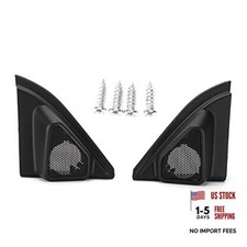 2pcs Car Door Tweeter Speaker Cover Trim Loudspeaker Decor Car Modification