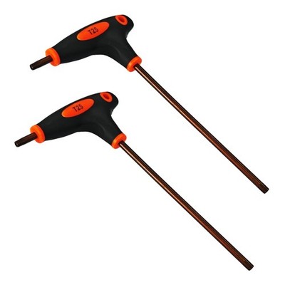 bociloy 2Pcs T25 Torx Screwdriver, Anti Tamper Proof Key, S2 T25, Red