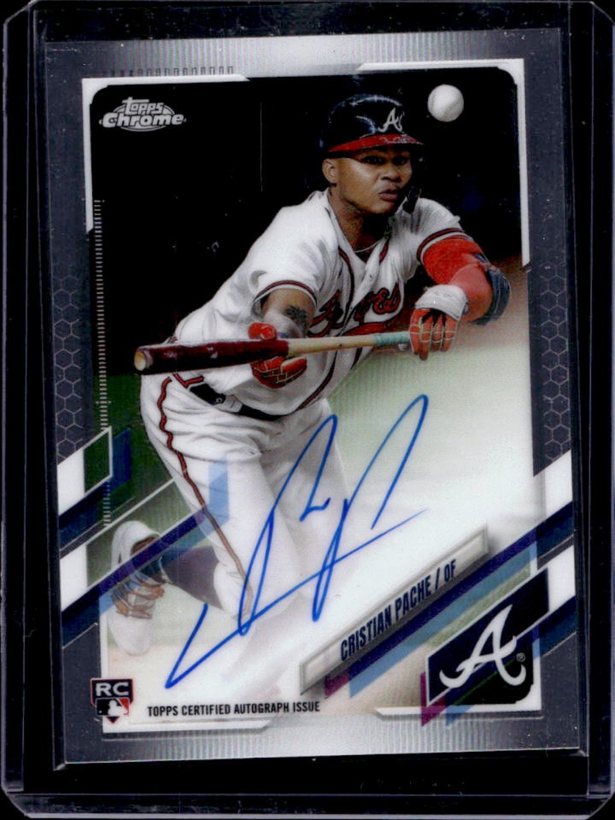 2021 Topps Chrome Cristian Pache Auto RC #RA-CP Braves Rookie
