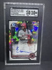 2022 Bowman Chrome Prospect Elly De La Cruz Auto Atomic Refractor /100 SGC 10