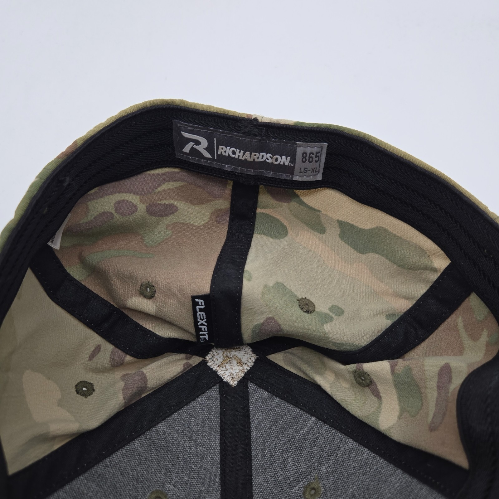 Richardson Camo Baseball Cap Hat Boyd Bros Trucking Trucker Flexfit Large - XL