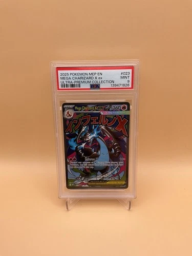 2025 Pokemon MEP En Mega Charizard X Ex Ultra Premium Collection #023 PSA 9 Mint