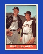 1961 Topps Set-Break #250 Buc Hill Aces EX-EXMINT *GMCARDS*