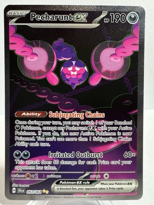 Pokemon Pecharunt ex  093/064 Illustration Rare  Shrouded Fable Englisch NM 2