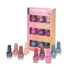 Nail Polish Gift Set Varnish Girls Pink Purple Gold Glitter Nude Mother's Day