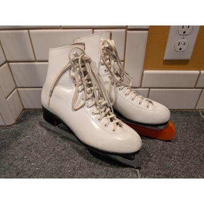 Riedell Women's White Figure Skates MK Blades M 5 CR