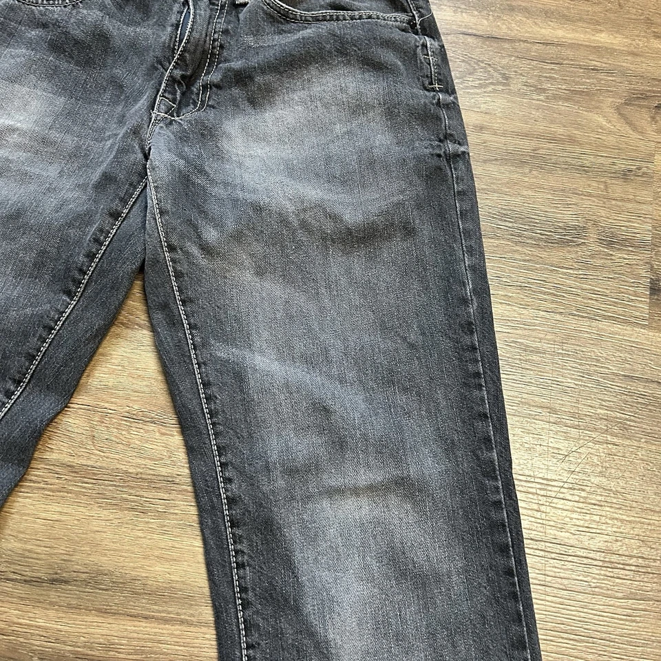 Arizona Jean Company Men’s Slim Straight Jeans 32x30 Black Distressed - Image 4 of 4