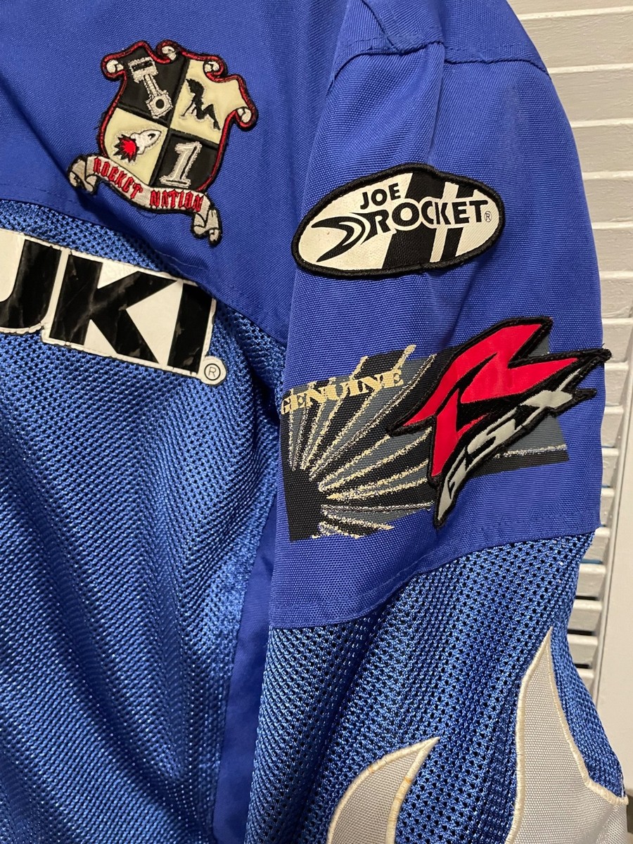 JOE ROCKET SUZUKI GSX-Rロゴ入り フェイクレザージャケット 全国無料