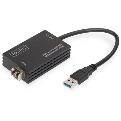 Digitus Computer, Glasfaser, Notebook, USB 3.2 Gen 1 (USB 3.0), Netzwerk Adapter