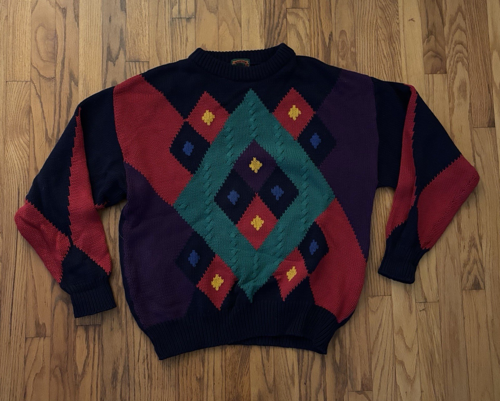 Vintage Indie Boston Traders Abstract Patterned C… - image 2