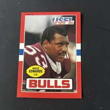1985 Topps USFL Mike Edwards #51 Jacksonville Bulls NM +/-