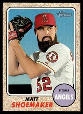 Matt Shoemaker 2017 Topps Heritage #173 Los Angeles Angels 25689 Baseball Card