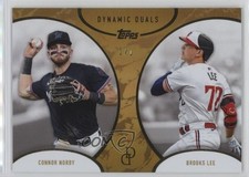 2025 Topps Dynamic Duals Online Exclusive Gold 1/1 Connor Norby Brooks Lee qf6