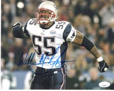 Willie McGinest signed 8x10 Photo New England Patriots JSA Authentication
