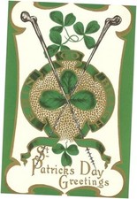 Wall Art Print St. Patricks Day, Shillelaghs, 18L" x 12W" Print Only Unframed