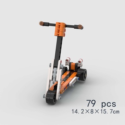 MOC Technic Scooters Mini Size Model Building Blocks Toys Kids DIY Bricks 79 PCS