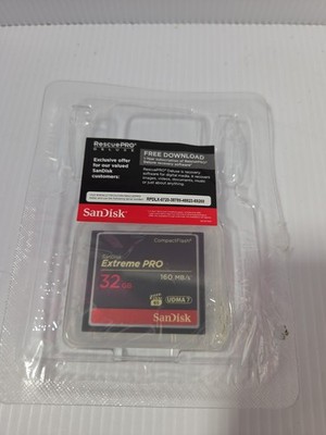 SanDisk 32GB Extreme PRO CompactFlash Memory Card - SDCFXPS-032G-X46 No Box