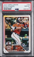 2023 TOPPS CHROME REFRACTOR #194 KYLE STOWERS ROOKIE RC PSA 10