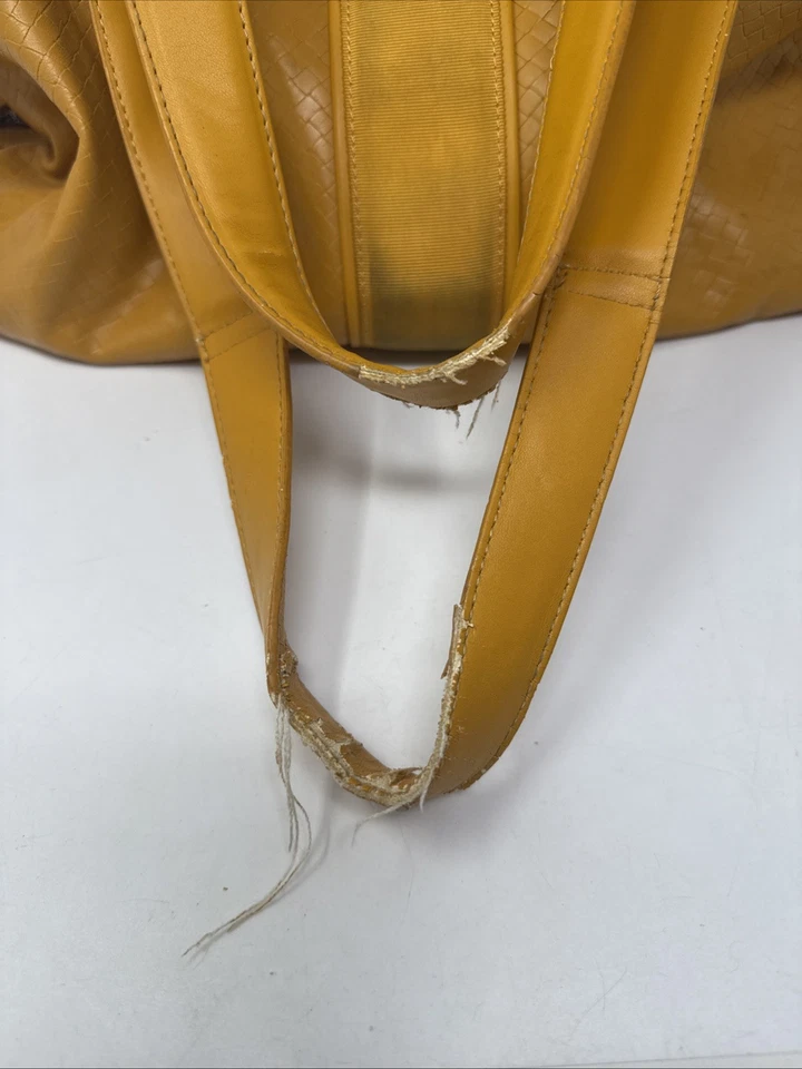 Lululemon Urban Sanctuary Bolso Grande Gimnasio Yoga Lona Amarillo Foto 3 de 4