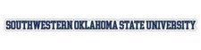 Southwestern Oklahoma State College Text Vinyl Decal   White, Clear and Holo
