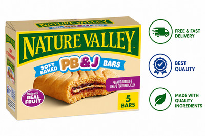 Nature Valley Peanut Butter & Grape Jelly Bars 5 Count Granola Snacks