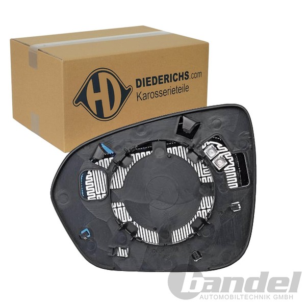 Diederichs Spiegelglas Beheizt Rechts Passend FüR Dacia Duster Renault Duster-image