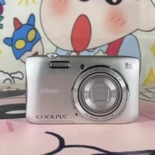 Nikon COOLPIX S3600 20.0MP 8x Zoom Compact Digital Camera -Silver