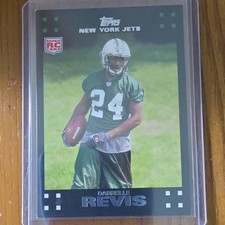 2007 Topps Darrelle Revis New York Jets #374 Rookie Football Trading Card. rookie card picture