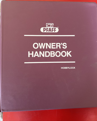 Pfaff  Hobbylock 799 Owners Handbook