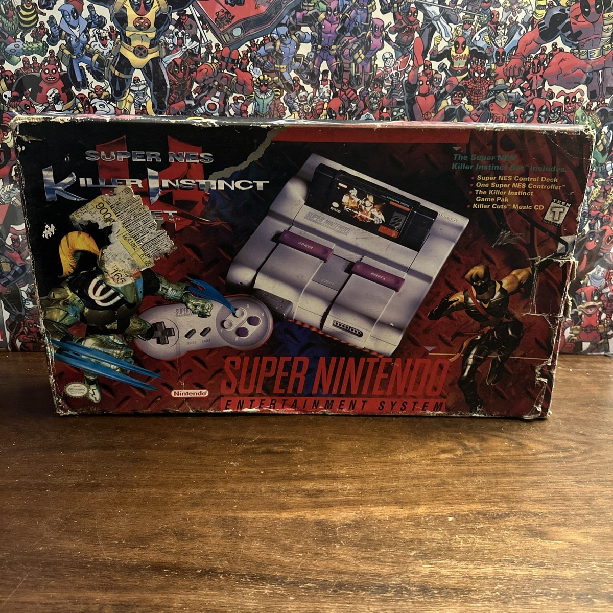 Super Nintendo SNES Console Killer Instinct Set BOX ONLY Authentic