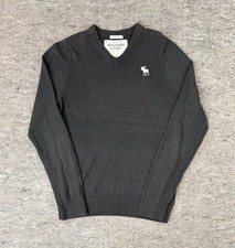 Abercombie & Fitch Grey Knitted Jumper Medium